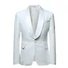 Men's Suits & Blazers YFFUSHI 2021 Men Suit Single Breasted White Tuxedo Grooms Wedding For Party Dress Slim Fit Plus Size 6XL
