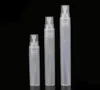 2022 mini viagem portátil transparente frasco 5ml 8ml 10ml pulverizador vazio plástico cosmético parfum com atomizador
