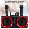 SD307 Famille KTV Téléphone mobile Portable Karaoke Karaoke Subwoofer USB TFAUXRECORDINGMICrophone pour Bluetooth Speaker4457697254409