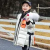 -30 jaqueta de inverno russa quente para meninas Down Kids Fashion adolescente Outerwear