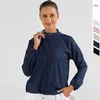 Dünne Yoga Sport Mantel frauen Jacke Einfarbig Lose Schnell Trocknende Sonnenschutz Kleidung Mit Kapuze Strickjacke Fitness Gym Windjacke