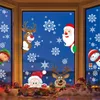 Stickers muraux 36 pcs/lot blanc flocon de neige décorations de noël pour la maison verre fenêtre autocollant année Navidad 2022 Noel