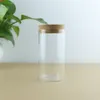 4 pçs / lote 65 * 120mm 300ml Grosso Glass Glass Startper Specice Garrafas de especiarias Recipiente frascos frascos diy artesanato de cozinha garrafas de armazenamento de cozinha