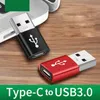 100pcs USB 3.0 Erkek - USB 3.1 Tip C dişi Konnektör Dönüştürücü Adaptör Standart Şarj Veri Aktarımı