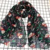 Nya Unisex Warm Scarves Kvinnor Jul Festlig Vinter Snögubbe Print Varm Vinter Snö Flake Scarf Fashion Snowman Skriv ut Chrismas Present