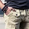 Neue Mens Military Cargo Hosen Solide Khaki Atmungsaktive Sommer Große Größe Multi Tasche Lange Hosen HEIßER Verkauf Gespleißt Pantalon homme LJ201007