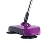 Aço inoxidável mão-push Sweeper Aspirador Limpador de limpeza de piso de limpeza doméstico Cozinha de cozinha Remoção de poeira Telescópica vassoura