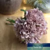 5pcs stora huvud konstgjorda blommor peony söt silke brud bukett falska blommor till hem bröllop diy dekoration vit parti leveranser