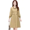 plus size long trench coats