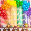 6 couleurs arc-en-ciel fête décors 4.5 cm * 23 m papier crépon rouleau Latex ballon arc guirlande babyshower joyeux anniversaire décoration fille