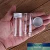 24pcs 30ml 1OZ Botellas de vidrio con tapas de aluminio 30 * 70mm Frascos de vidrio Envases de vidrio transparente Botellas de perfume
