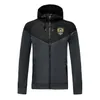 2020 2021 Notts County FC yetişkin kapüşonlu rüzgarlık ceket kış rüzgar geçirmez Hızlı Kuru Ceketler Koşu spor futbol ceket hoodies fermuar