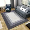Tapis de style postmoderne nordique salon grand tapis gris lumière de luxe maison épaisse art tapis pour chambre canapé tapis de sol 201214