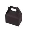 Портативный западный пункт коробки радуги выпекание упаковочные коробки мусс яичный пиловый ящик ручной работы Нуугат еда на вынос упаковки пакет10 шт. CX220125