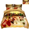 Lit Vêtements 3D House de Couette Californie King Twin Full King King Size DuVet Lit Couverture Taie d'oreiller Christmas Décorer LJ200818