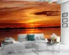 Papier peint 3d pour cuisine coucher de soleil de rêve et beau paysage salon chambre fond mur décoratif 3d papier peint Mural