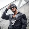 Men Washed denim jacket Fashion Sports training suit stand collar jacket for men Patchwork Design spring autumn 201128