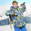 Tute da sci LEOSOXS Giacca da sci per bambini Cappotto per ragazzi e ragazze Impermeabile Caldo Snowboard Traspirante Sport all'aria aperta Cotone ispessito