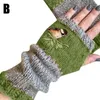 Ciepłe szwy Haftowane rękawiczki z dzianiny bez palców zima block splice rękawice żeńskie rękawiczki1