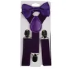 Belt Bowtie Set cor dos doces Suspensórios crianças com laço ajustáveis ​​Meninas Meninos Suspensórios Atacado 26 Designs Artigos para Festas IIA872