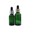 Navulfles lege groene glazen zandgouden zilveren ring zwart rubberen top cosmetische verpakking parfum etherische olie pipet flesjes 5 ml 10 ml15 ml 20 ml 30 ml 50 ml 100 ml 100 ml