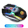 Mouse A5 Mouse da gioco wireless ricaricabile Mouse wireless silenzioso da 2,4 GHz 1600 DPI 7 tasti Retroilluminazione di gioco ottica USB per PC desktop portatile