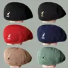 Bérets A4PV ecH5b TE casquette kangol chapeau hommes039s et femmes039s style même béret kangourou en maille de polyester super élégant ins casquette pointue be4995708