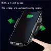 Biltelefon Trådlös laddningshållare 10W Fast Charging High Quality Auto-Sensing Wireless Charger Bracket för Samsung Huawei Alla smarta telefoner