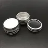 10g Alüminyum Pencere Kavanoz Pembe Gümüş Boş Lipgloss Konteynerleri Küçük Kozmetik Göz Kremi Şişe Doldurulabilir Losyon Kalay FreeShipping