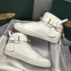 NUOVI uomini Moda Chiusure Scarpe Appartamenti Sneakers sportive in vera pelle Luxury High Top Designer Casual Snekers Taglia 38-46