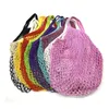Reusable Grocery Mesh Bag Shopping Storage Bags Long/Short Handle Handbag Net Cotton String Organizer Tote Pouch For Fruit Vegetable