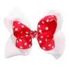 4 colors 2.75 inch Kids Hair Accessories Love Heart Double Bows New Design Girl Barrettes