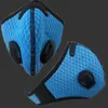 Outdoor Sports Cycling Face Mask With Anti-Pollution 2 Filter PM 2.5 Activated Carbon Breathing Valve Running Mask Protection Dust Mask