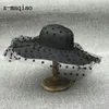 S-maqiao Nouvel Été Français Chapeau De Paille Élégant Dot Mesh Lady Chapeau De Soleil En Plein Air Femmes Loisirs Cap Mode Vacances Chapeau Y200714