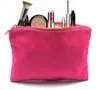 1pc 12oz solid color cotton canvas cosmetic bag with gold metal zip gold lining blank 6x9in cotton canvas makeup bag for DIY 9 col220N