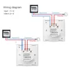 Wireless Switches WiFi Light Switch Smart Wall Work with Alexa Echo Google Home Assistant Controll APP Touchable Light Switch Phone IOS 1 2
