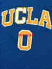 2021 Russell 0 Westbrook UCLA Bruins College Basketball Jersey All Stitched Blue Size S-2xl