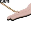 Nowa biżuteria modowa Naga kobieca naszyjnik dla kobiet Acryl Sweater Chain221a