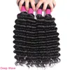 9a Mink Brazylijskie ludzkie włosy Pakiety 100 nieprzetworzona brazylijska prosta fala ciała luźna fala Kinky Curly Deep Fave Human Hair Ext1766348