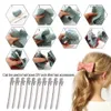 Cabelo Clipes Flat Metal Prong Caligador Barrette Para Arcos DIY Acessórios De Aço Hairpins W10514