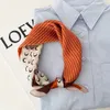 Bella stampa borsa di lusso con cinturino sciarpa sciarpa di seta da donna moda foulard copricapo sciarpe quadrate borsa accessori nastro