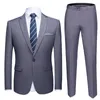 slim fit 2 piece garnitur