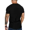 Heren Zomer Gyms Training Fitness T-shirt Hoge Kwaliteit Bodybuilding Tshirts O-hals Korte Mouwen Tee Tops Kleding voor Male 10Colors S-2XL