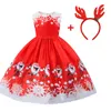 Baby Girl Clothes Kids Dresses for Girls Christmas Clothing Santa Claus Princess Dress New Year Party Children Cosplay Costume228n