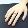 Hotsale 4 * 6 mm real for engagement solid 925 silver tanzanite ring romantic gift Y200321