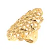 Tamaño ajustable de Etiopía Color de oro de oro color hueco anillos para mujer Somali Kuwait Moda Anillos