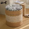 Clothing & Wardrobe Storage Rattan Stool Can Sit On The Pier Sofa Household Low Shoe Solid Wood Door Replacemen