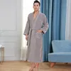 5 Star al Cotton Long Terry Bathrobe Men Winter Plus Size Kimomo Bath Robe Women Thick Warm Towel Nightwear Bridesmaid Robes 201109