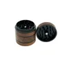 Walnut smoke grinder Aluminum alloy with wood smoking sharpener 63mm Four-layer High quality smokes pulverizer JJD13588
