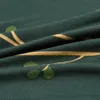 Koyu Yeşil Pastoral Yaprakları Kanepe Kapakları Slipcover Streç Elastik Spandex Loveseat L Şekli Seksiyonel LJ201216